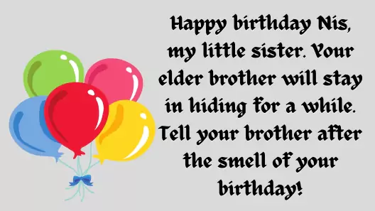 Happy birthday wishes for sister